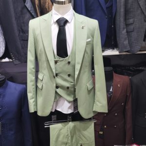 Suit For Men Three Piece Light Green - Foisen Lin