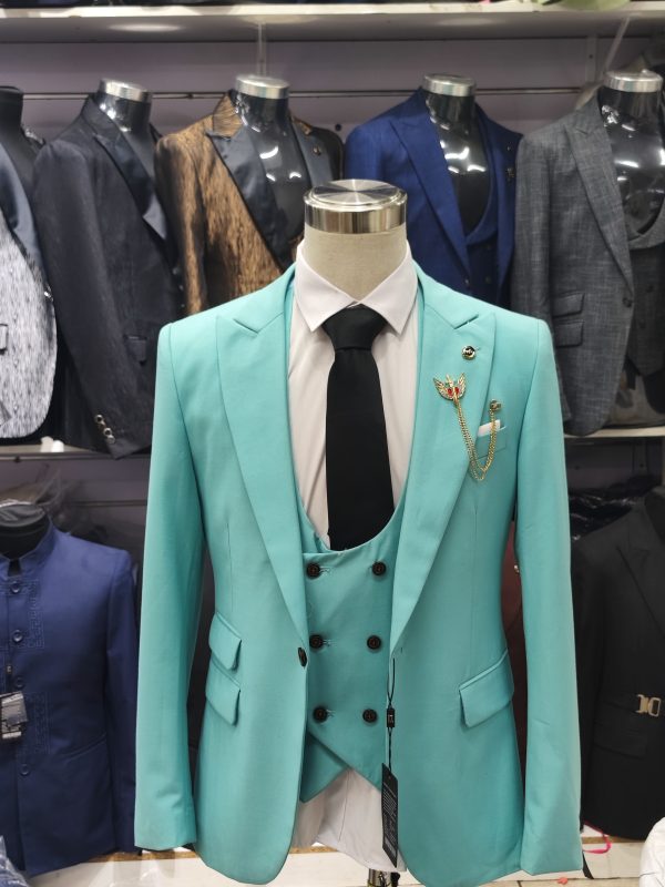 Suit For Men Three Piece Light Brown - Foisen Lin - Image 3