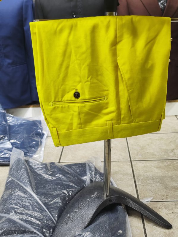 Suit For Men Three Piece Yellow - Foisen Lin - Image 6