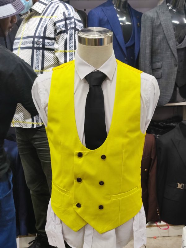 Suit For Men Three Piece Yellow - Foisen Lin - Image 5