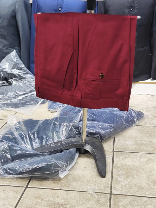 Suit For Men Three Piece Maroon - Foisen Lin - Image 5