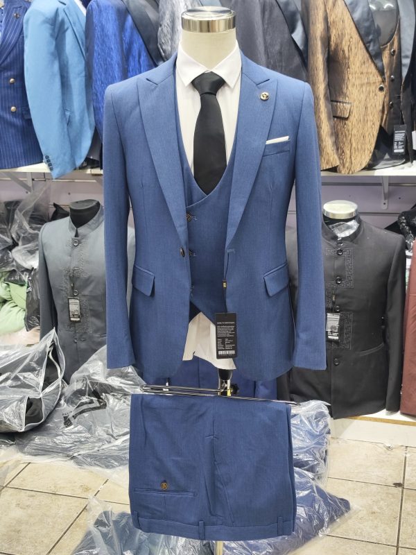 Suit For Men Three Piece Blue - Foisen Lin