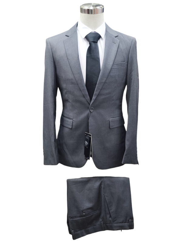 Two Piece Suit for Men One Button - Grey