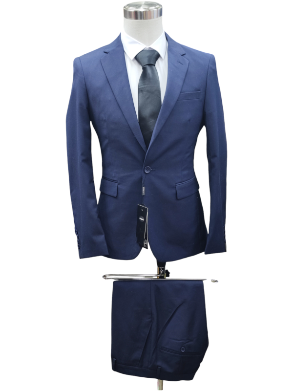 Two Piece Suit for Men One Button - Blue