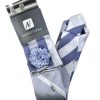 Three Piece Tie - Pocket Square, Flower Brooch and Tie