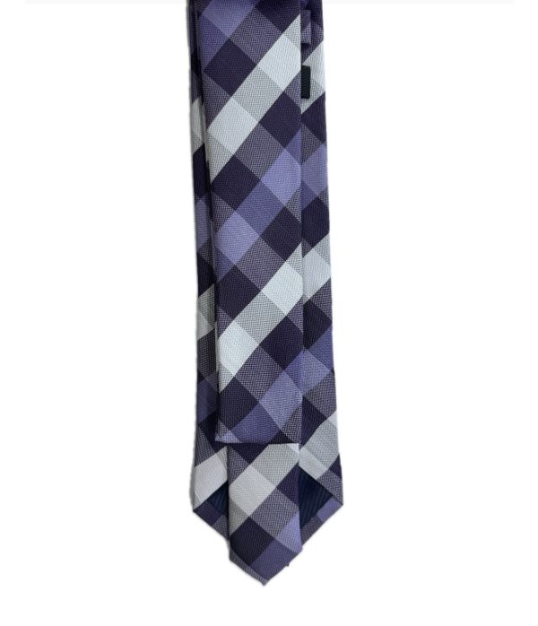 Two Piece Tie - Pocket Square and Tie (purple) - Image 5