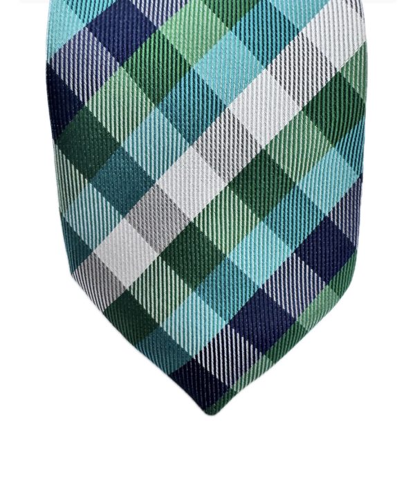 Two Piece Tie - Pocket Square and Tie (green) - Image 3