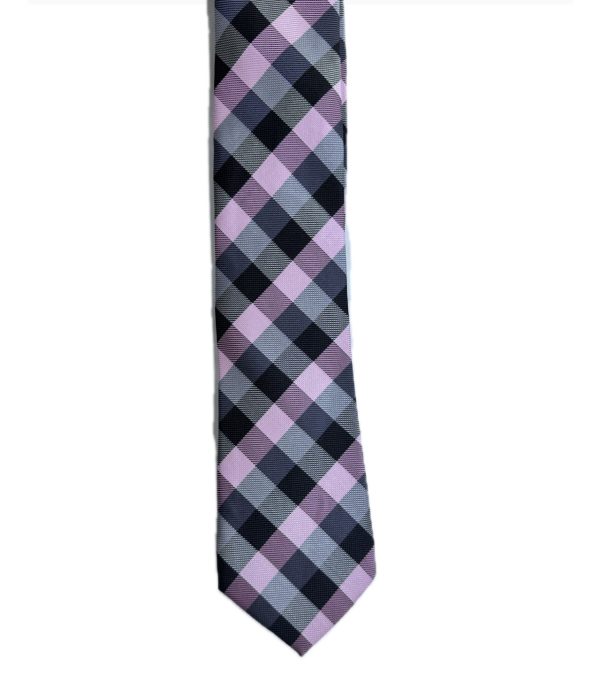 Two Piece Tie - Pocket Square and Tie (pink) - Image 4