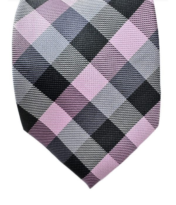 Two Piece Tie - Pocket Square and Tie (pink) - Image 3