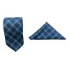 Two Piece Tie - Pocket Square and Tie (blue) - Image 2