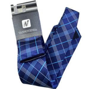 Two Piece Tie - Pocket Square and Tie (blue)