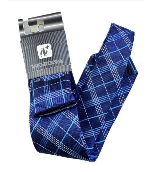 Two Piece Tie - Pocket Square and Tie (blue)