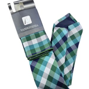 Two Piece Tie - Pocket Square and Tie (green)