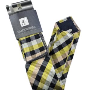 Two Piece Tie - Pocket Square and Tie (yellow)