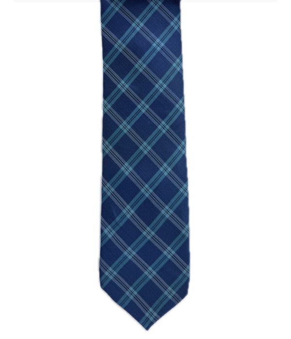 Two Piece Tie - Pocket Square and Tie (blue) - Image 4