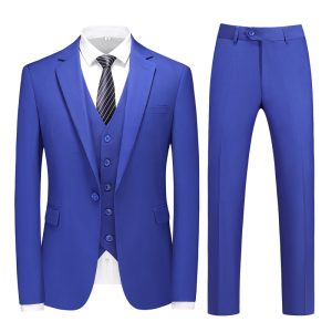 Men's Three Piece Suit - Navy Blue