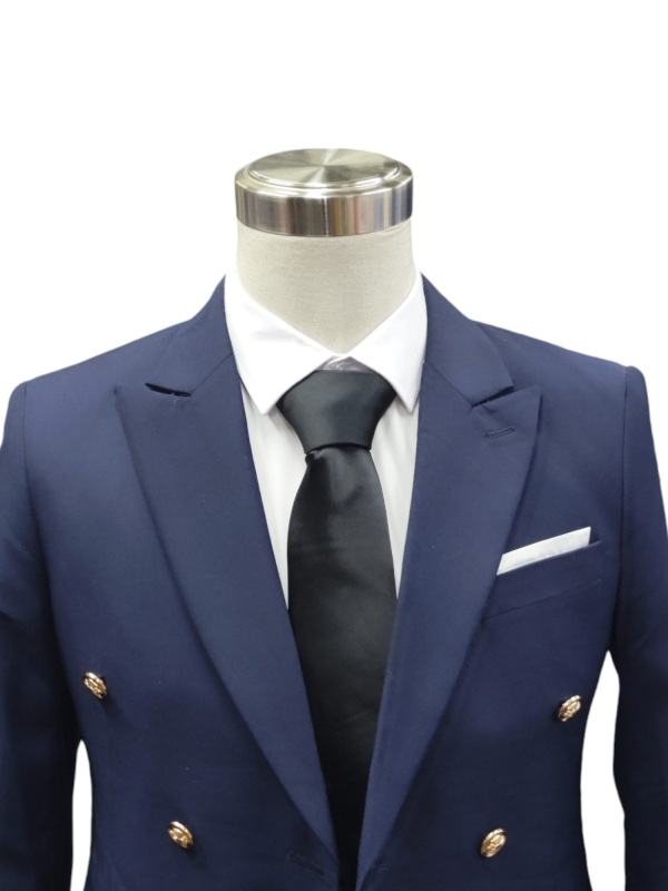 Two Piece Suit for Men - Navy - Image 4