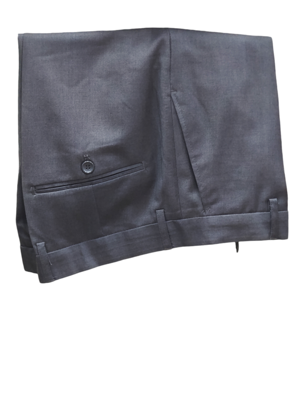Two Piece Suit for Men One Button - Grey - Image 5