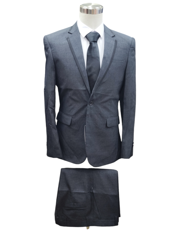 Two Piece Suit for Men One Button - Grey