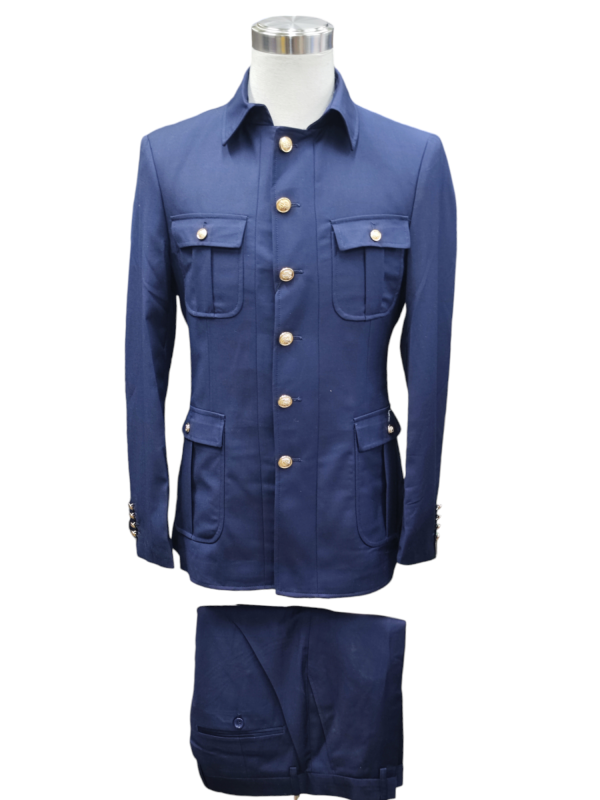 Safari Two Piece Suit for Men - Blue