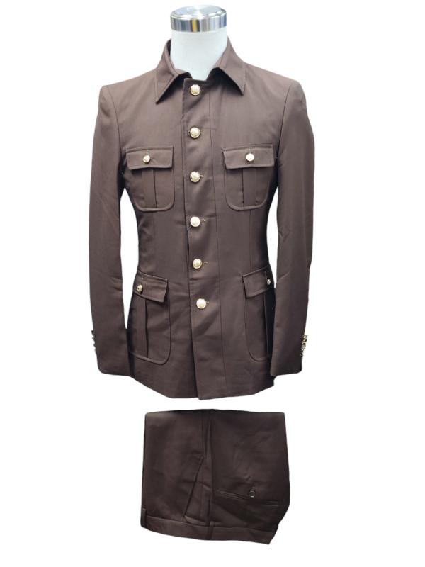 Safari Two Piece Suit for Men - Brown