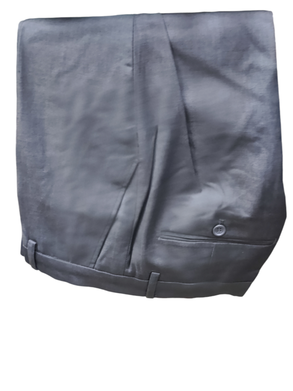 Two Button Three Piece Suit for Men - Grey - Image 7