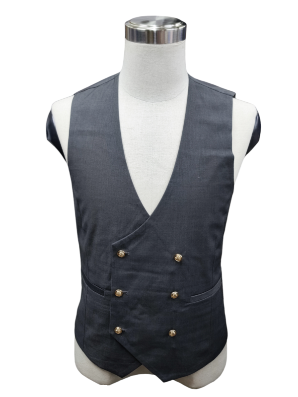Two Button Three Piece Suit for Men - Grey - Image 5