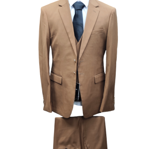 Two Button Three Piece Suit for Men - Navy