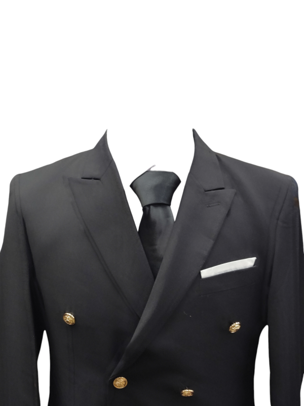 Two Piece Suit for Men - Black - Image 4