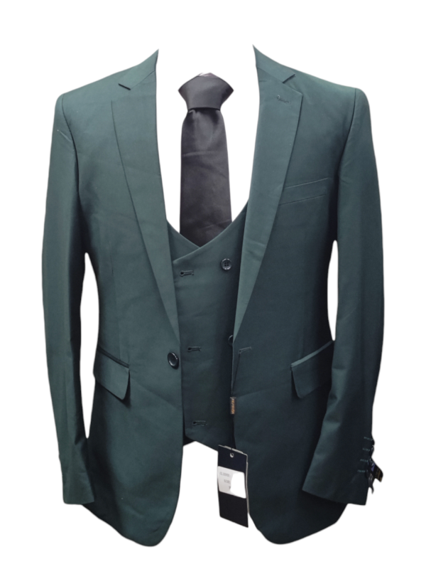 Men's Three Piece Suit - Green - Image 4