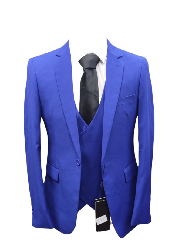 Men's Three Piece Suit - Navy Blue - Image 5