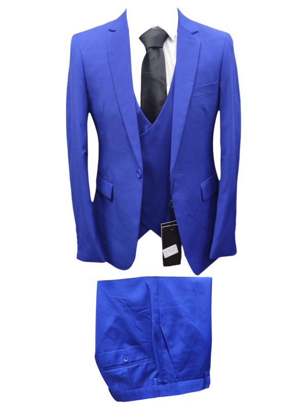 Men's Three Piece Suit - Navy Blue - Image 8